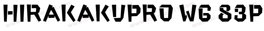 HiraKakuPro W6 83pv RKSJ H字体转换